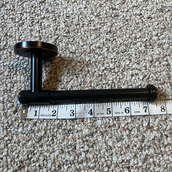 Threshold Oil Rubbed Bronze Toilet Paper Holder Bathroom Hardware - Picture 7 of 7